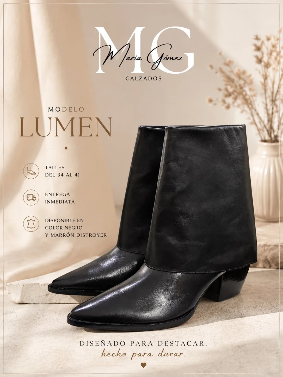Bota Lumen Negro