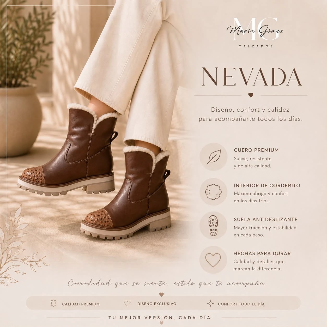 Bota Nevada Marrón