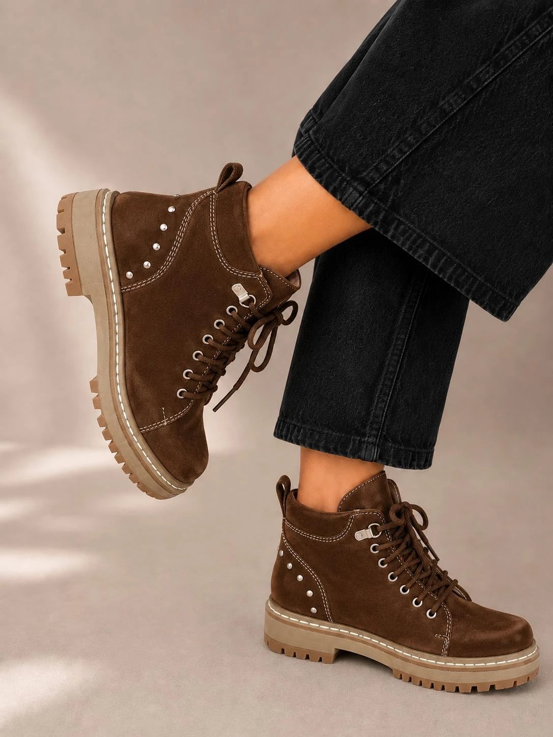 Borcego Duna Gamuza Chocolate