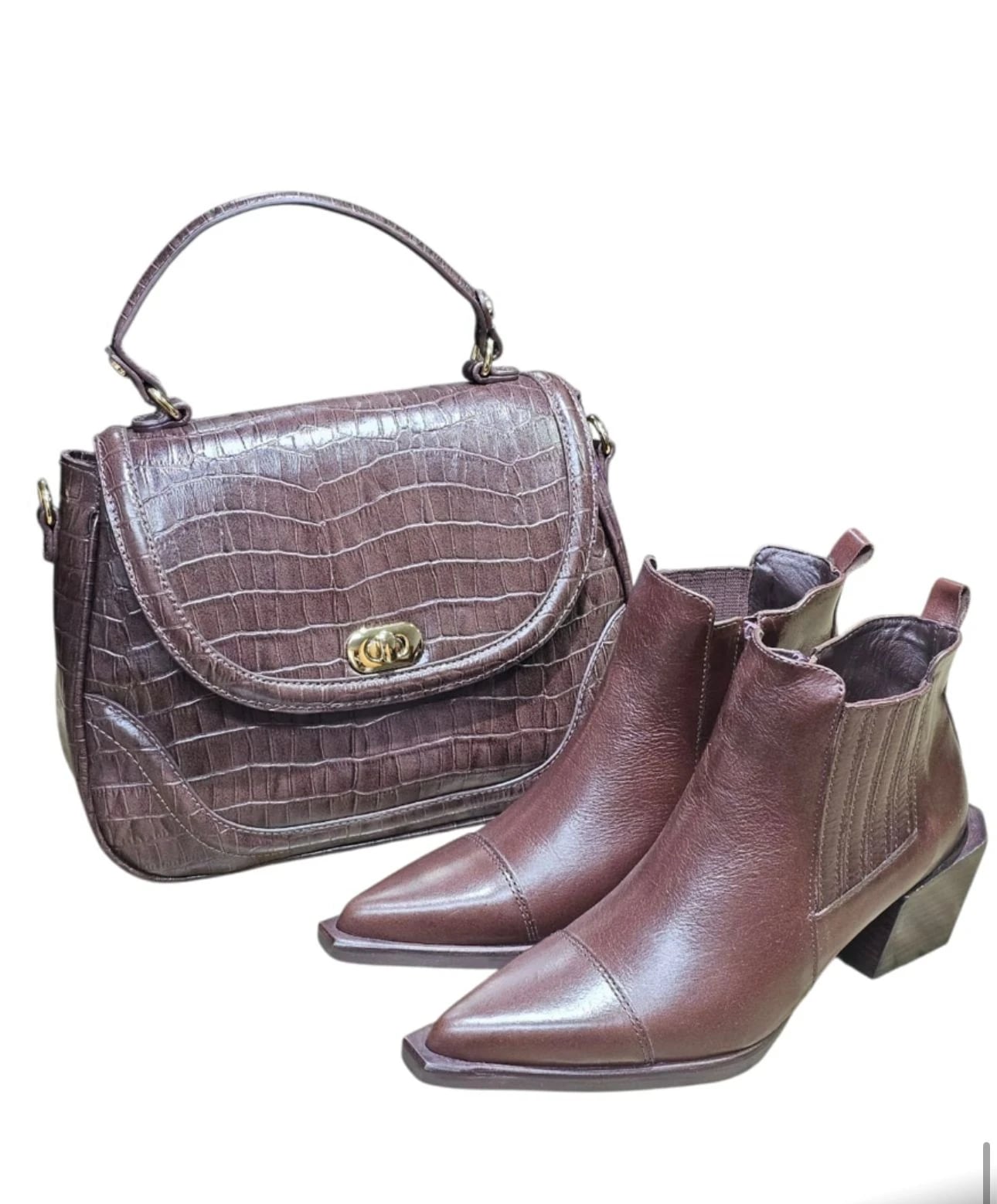 Sets Cartera Croco y Botineta Montana