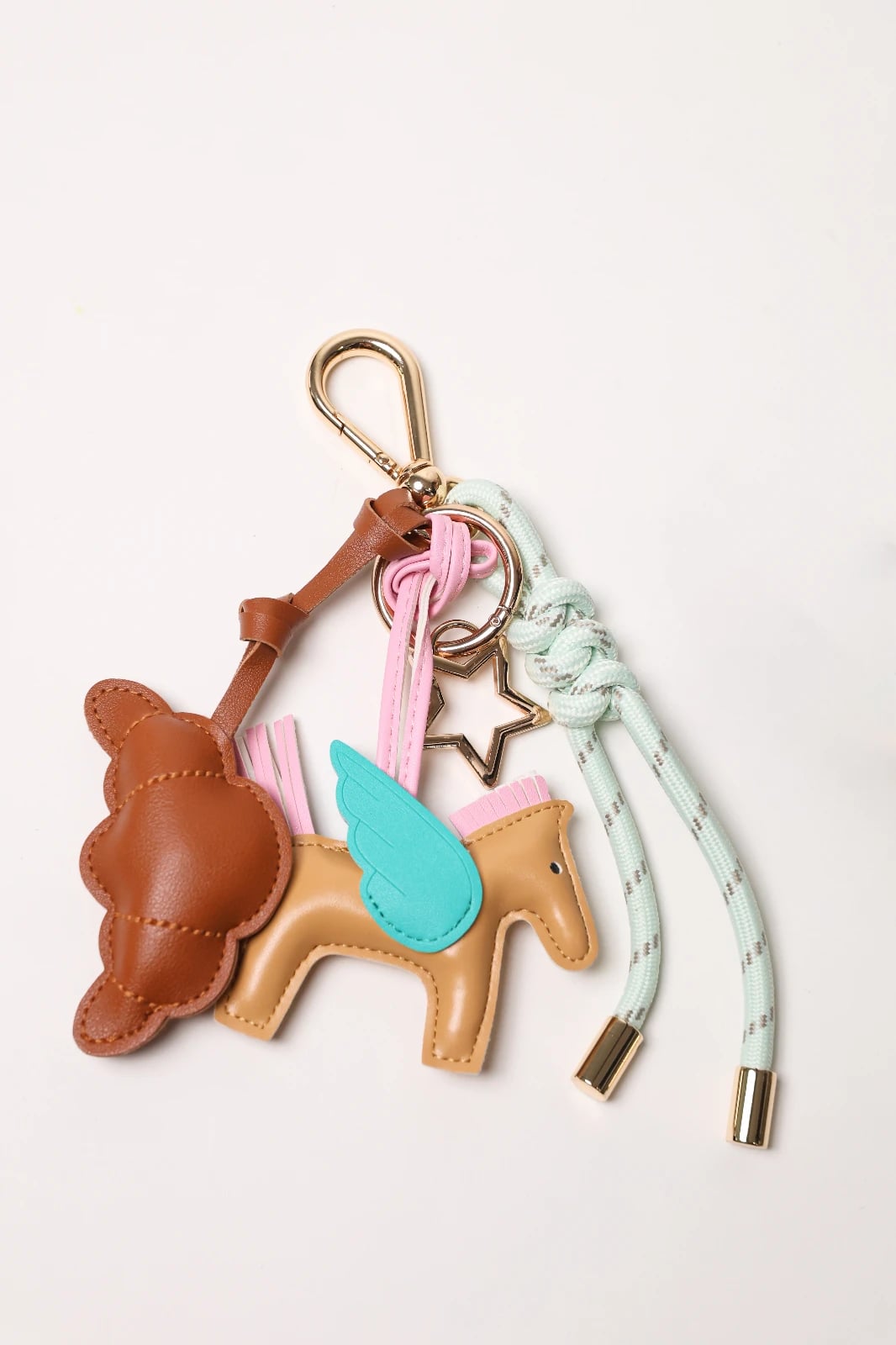 Key Chain Minty Green + Caballito Beige