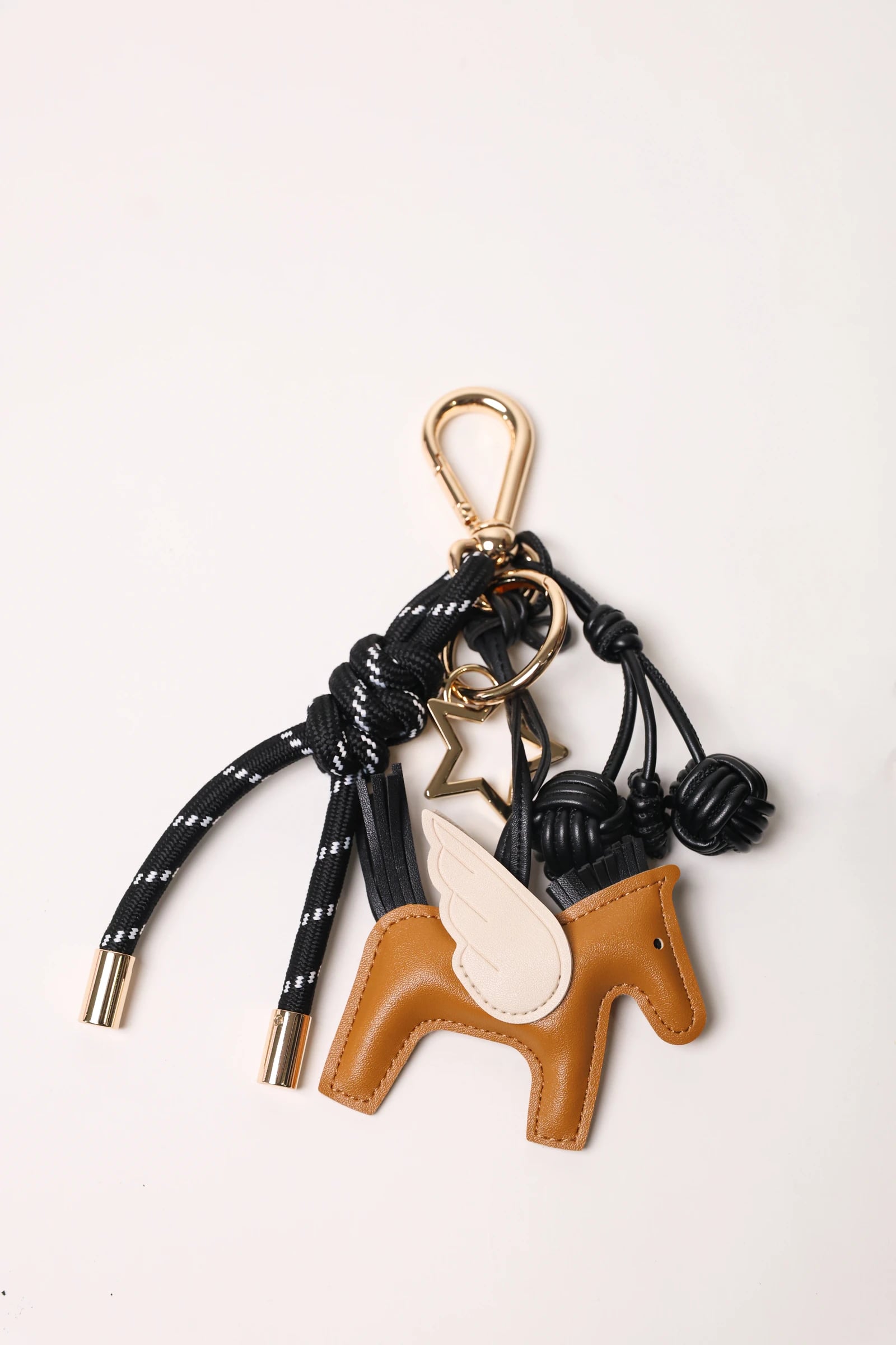Key Chain Black + Caballito Marrón